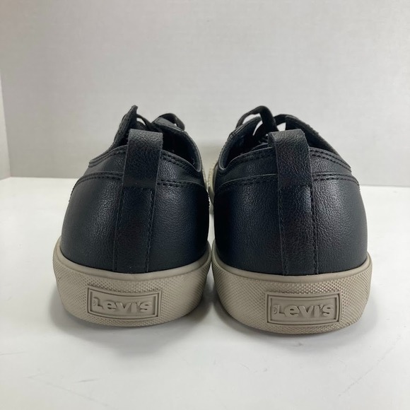 Levi's Leather Sneaker Men's Size 11 Anakin NL Bk Synthetic Black Rubber Sole - Picture 11 of 14